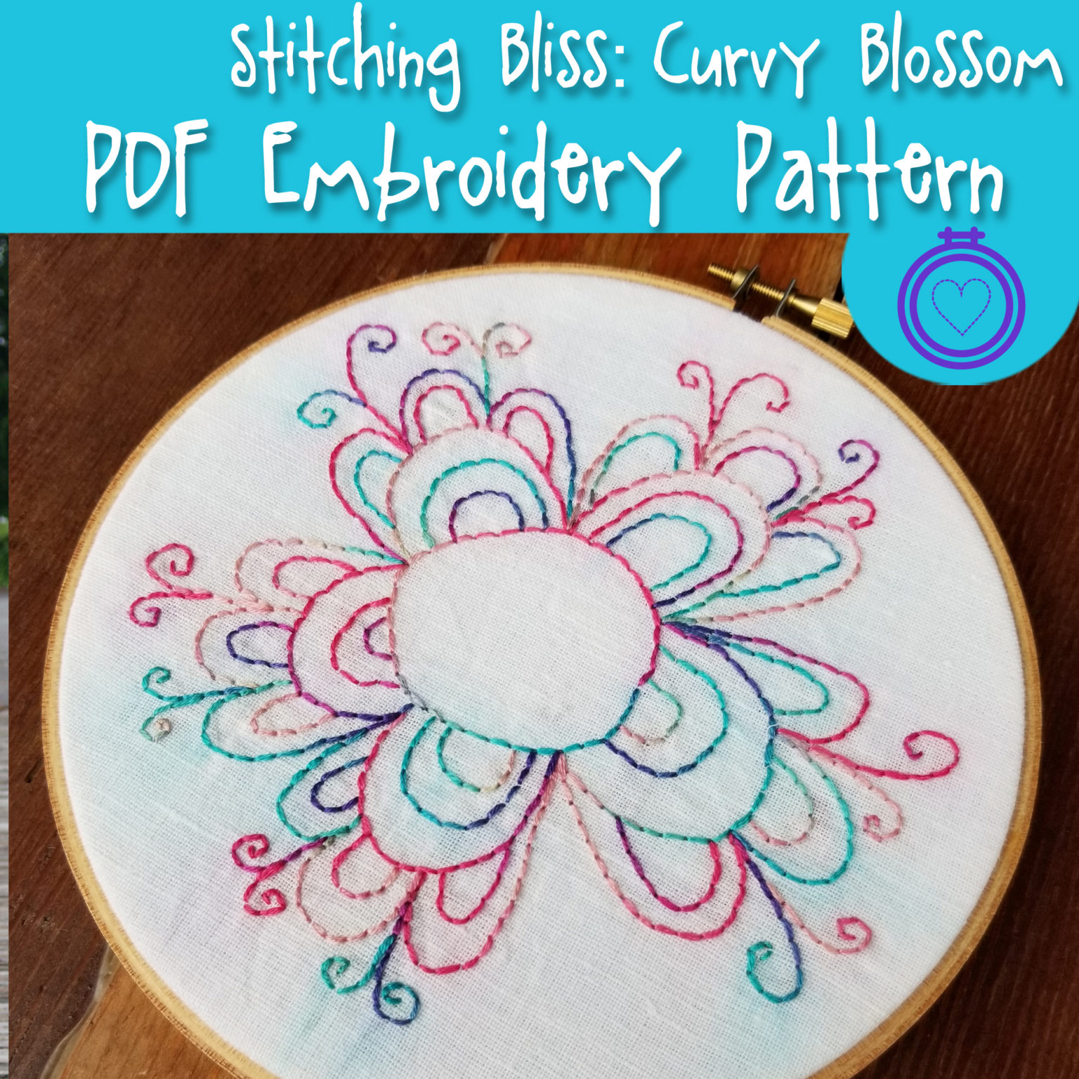 Curvyblossom1 Muse Of The Morning PDF Sewing Embroidery Patterns