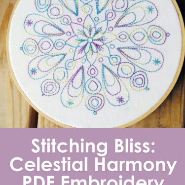 Stitching Bliss Celestial Harmony Pdf Embroidery Pattern Muse Of The