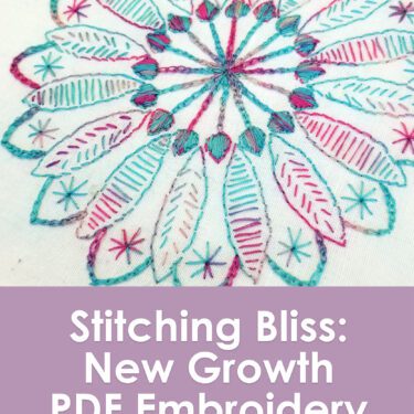 Stitching Bliss New Growth Embroidery Pattern Muse Of The Morning