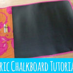 Fabric Chalkboard Tutorial