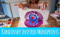Kandinsky Inspired Monoprint