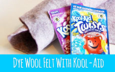 Dye Wool Felt With Kool-Aid