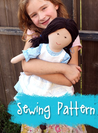 Playful Prudence Rag Doll Sewing Pattern from Muse of the Morning