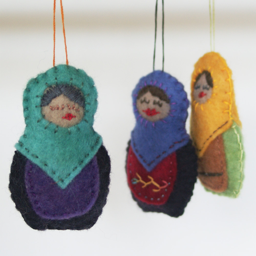 Matryoshka Ornament Sewing Pattern from Muse of the Morning