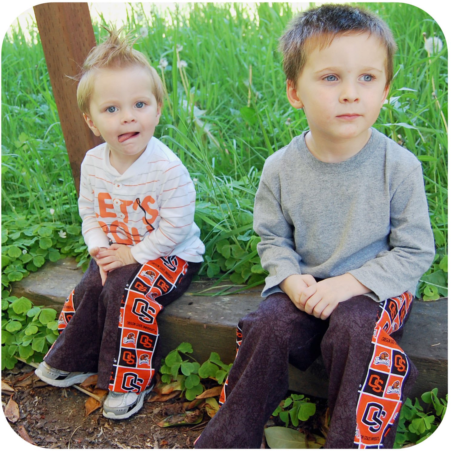 Mama Eggo sews the Almost One Size Truly Scrumptious Pant pattern by Muse of the Morning