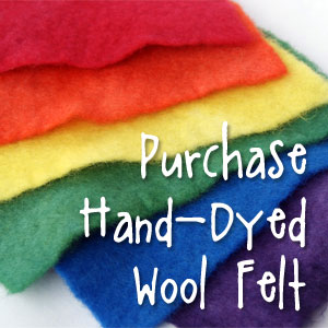 Purchase hand-dyed wool felt from Muse of the Morning on Etsy