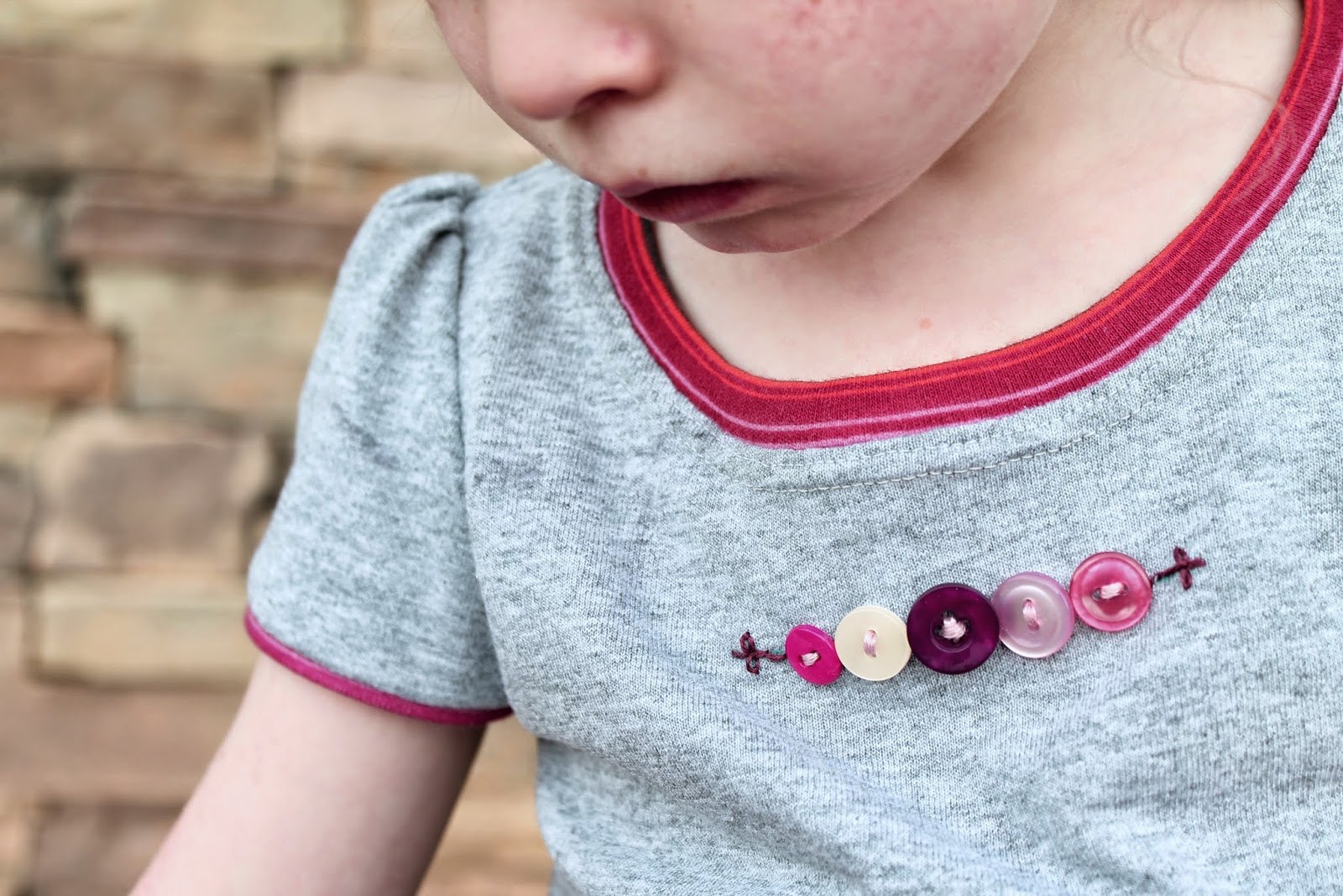 The Inspired Wren sews the Practically Perfect Girls Tee by Muse of the Morning