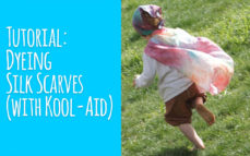Tutorial: Dyeing Silk Scarves (with Kool-Aid)