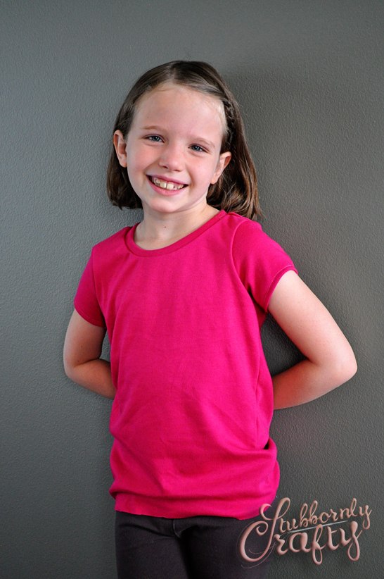 Stubbornly Crafty makes the Practically Perfect Girls Tee from Muse of the Morning