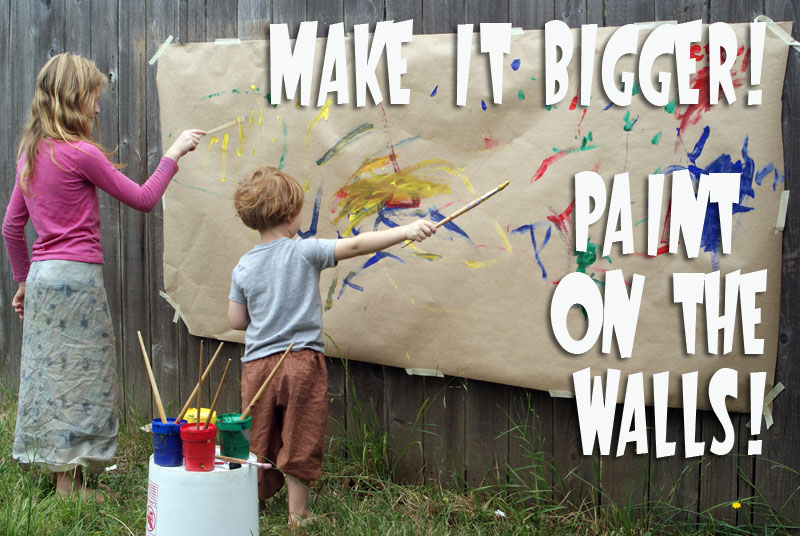 BIG MESSY ART! Make it Bigger - Paint the Walls with Muse of the Morning