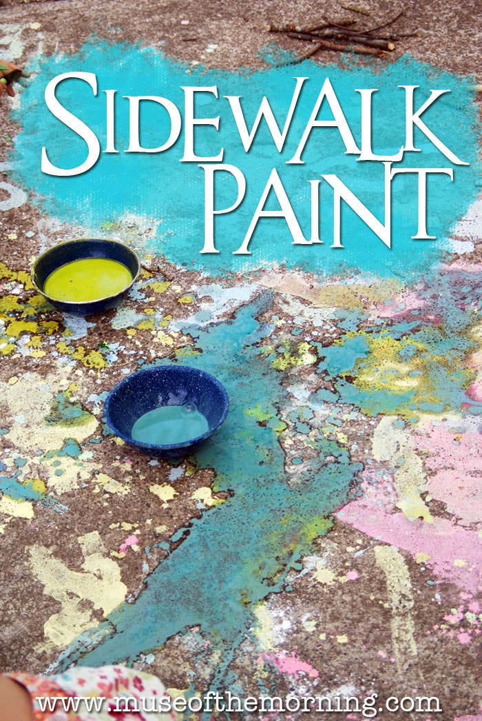 Big Messy Art: How to Make Sidewalk Paint
