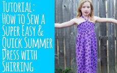 Tutorial: How to Sew a Super Easy & Quick Summer Dress with Shirring