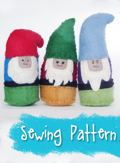 Darling Dwarves Stuffed Toys Sewing Pattern from Muse of the Morning