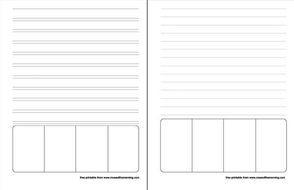 free basic notebooking pages printable pdf from Muse of the Morning homeschool