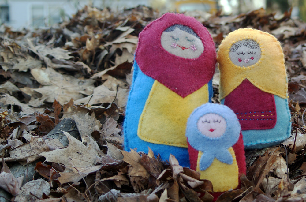 Stuffed Russian Nesting Doll PDF Sewing Pattern from Muse of the Morning