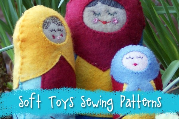 Soft snuggly stuffies sewing patterns from Muse of the Morning