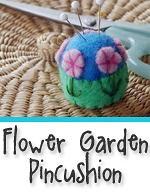 Tutorial: Stitch a Flower Garden Bottlecap Pin Cushion from Muse of the Morning