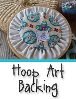 How to Finish Your Embroidery Hoop Design with a bit of coordinating fabric and a printable