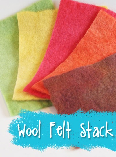 Play Food Hand Dyed Wool Felt Stack from Muse of the Morning