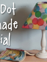 Polka-dot lampshade tutorial from Muse of the Morning