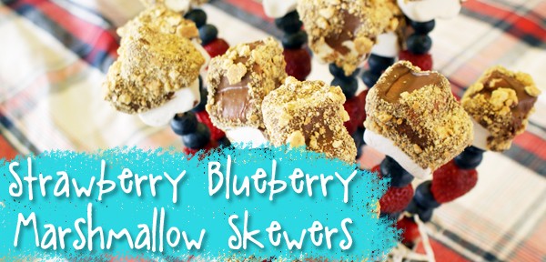 Recipe: Strawberry Blueberry Marshmallow Skewers from Muse of the Morning