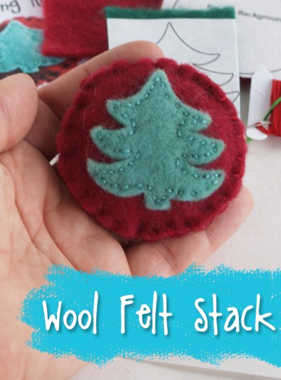 Fir Tree Stuffed Brooch Sewing Kit from Muse of the Morning