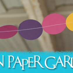 Simple Sewn Paper Garlands Tutorial from Muse of the Morning