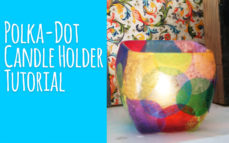 Polka-Dot Candle Holder Tutorial