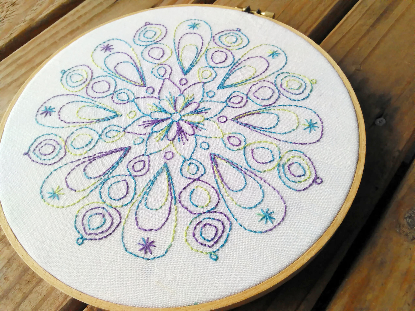 Stitching Bliss: Celestial Harmony - an embroidery pattern from Muse of the Morning