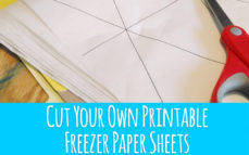 Cut Your Own Printable Freezer Paper Sheets