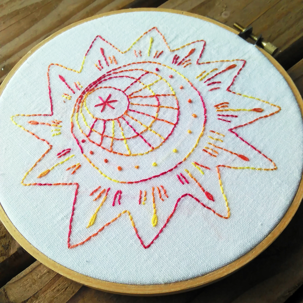 Sun Burst - a Stitching Bliss embroidery design from Muse of the Morning