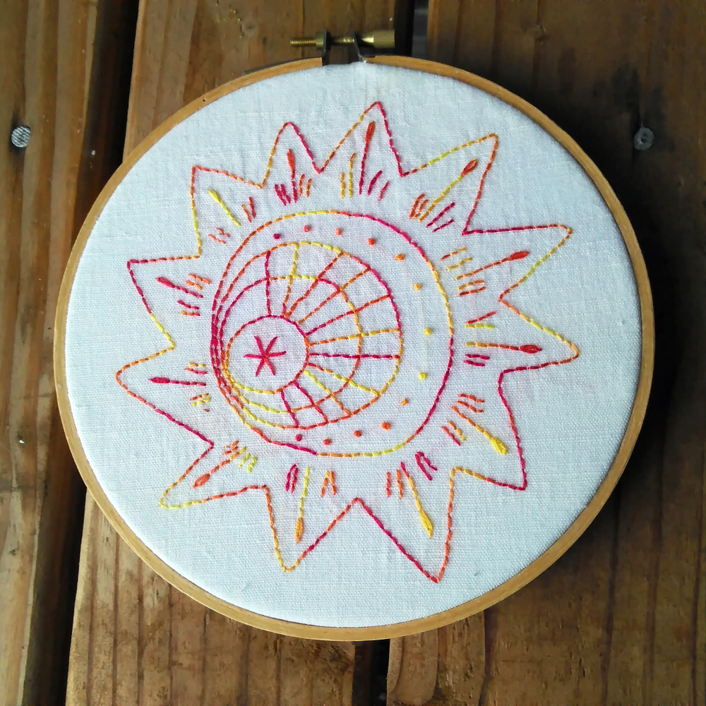 Sun Burst - a Stitching Bliss embroidery design from Muse of the Morning