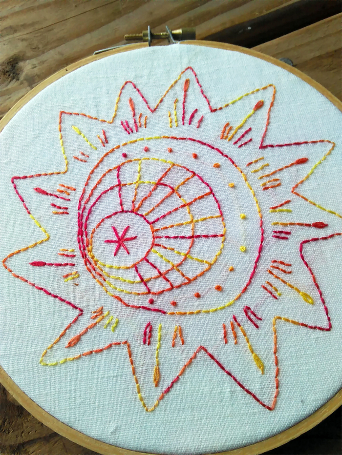 Sun Burst - a Stitching Bliss embroidery design from Muse of the Morning