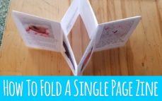 How To Fold A Single Page Zine