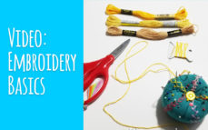 Learn Embroidery Basics {Video}