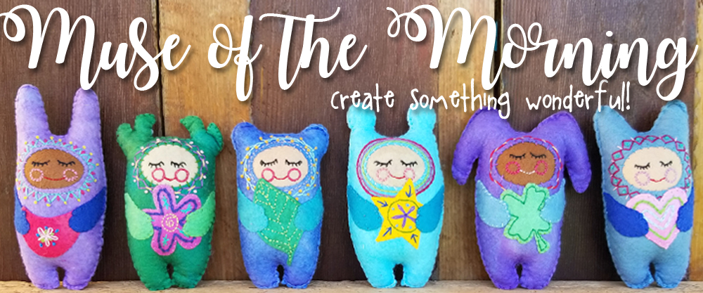 Header for Muse of the Morning: a row of 6 sweet little SnugzDollz with the words Muse of the Morning on the top