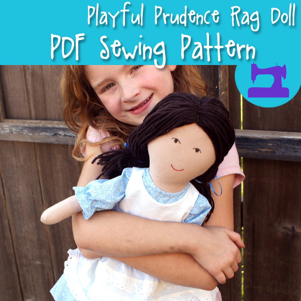 Playful Prudence Rag Doll sewing pattern from Muse of the Morning