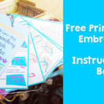 Free Printable Embroidery Stitch Binder Ring Instruction Booklet
