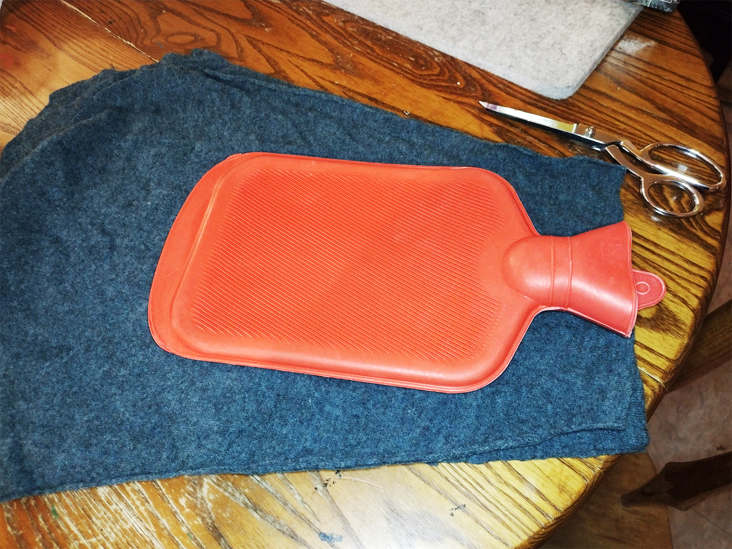 Hot Water Bottle Cozy Tutorial - a post from Muse of the Morning