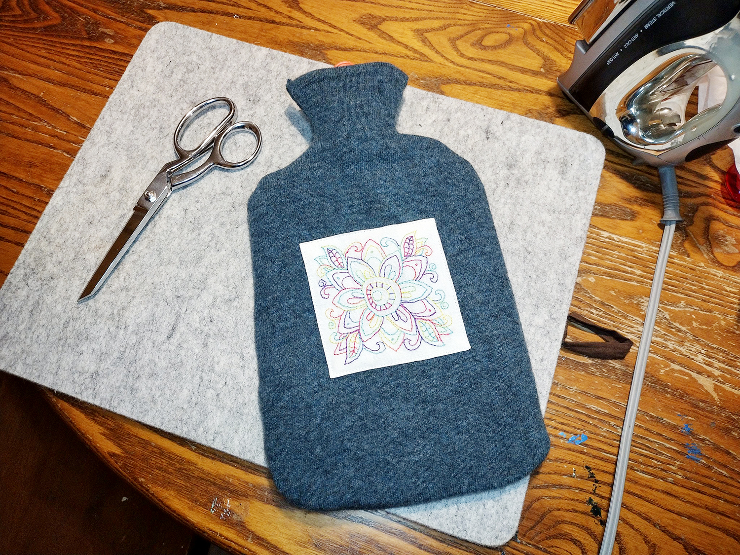 Hot Water Bottle Cozy Tutorial - a post from Muse of the Morning