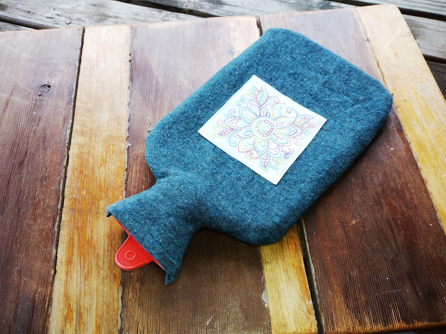 Hot Water Bottle Cozy Tutorial - a post from Muse of the Morning