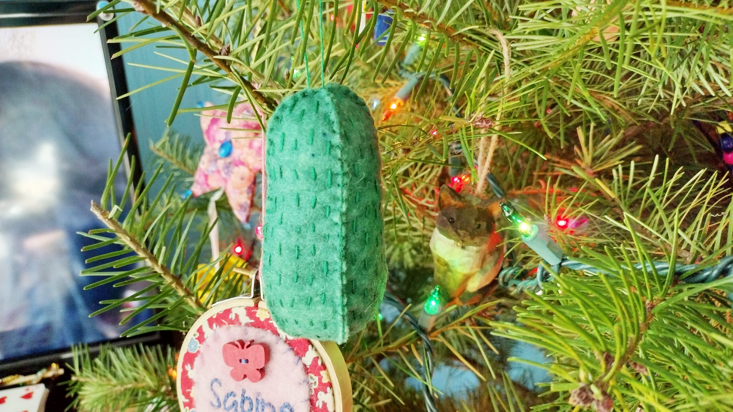 Christmas Pickle Ornament - a hand sewing pattern from Muse of the Morning