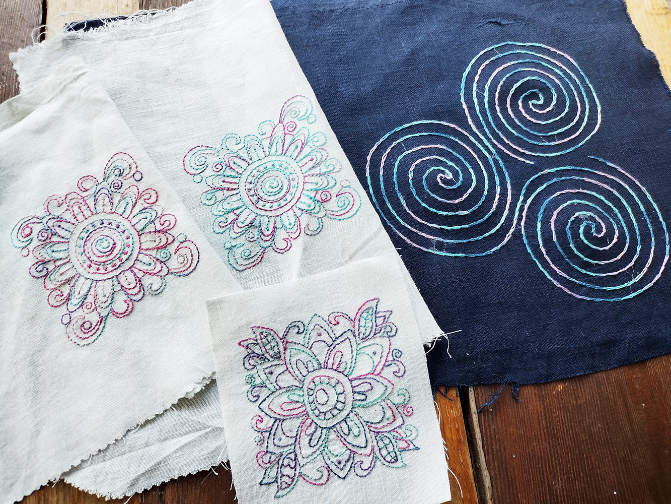 Ways to Use Variegated Embroidery Floss - a post from Muse of the Morning