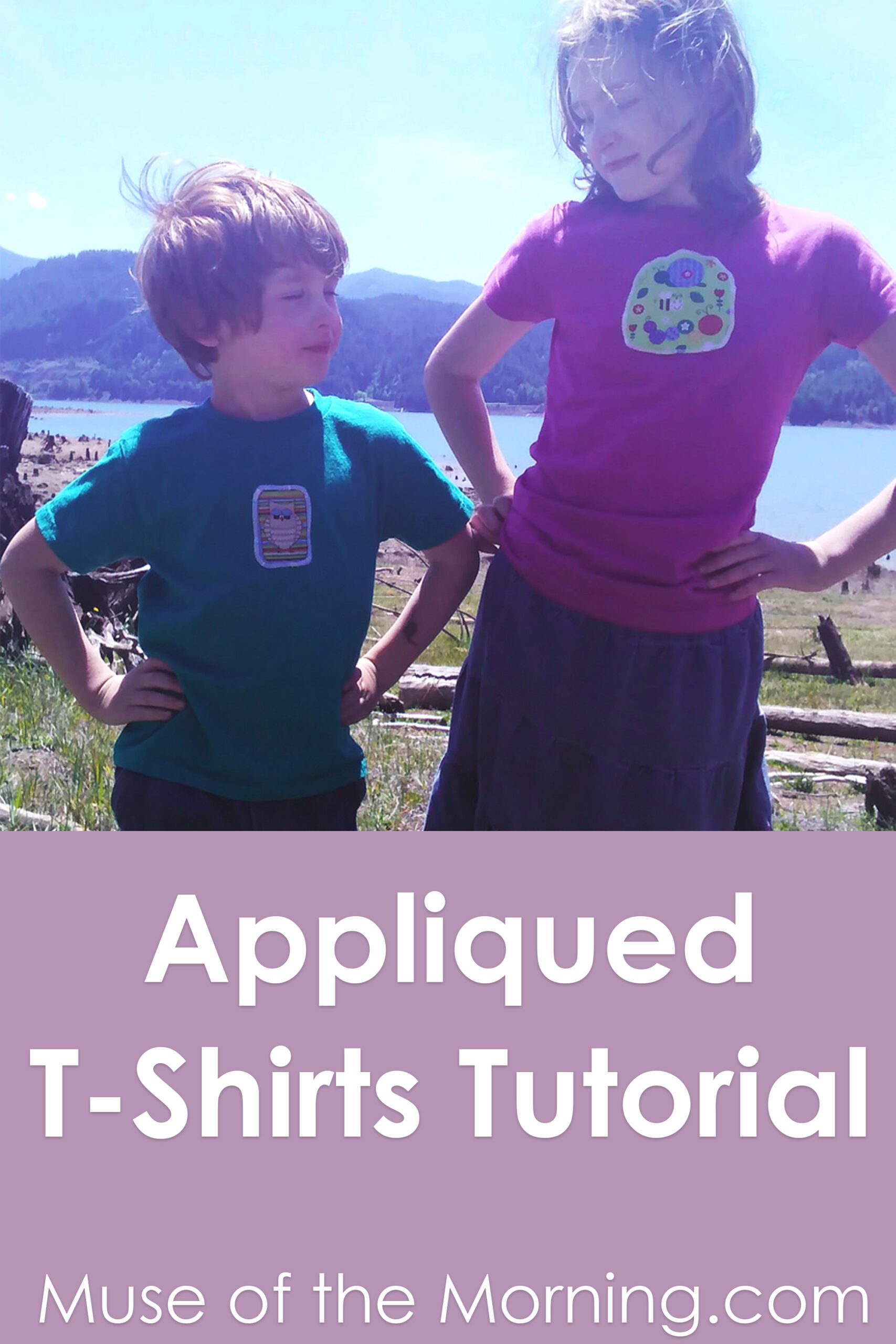 An Appliqued T-Shirt Tutorial from Muse of the Morning- make some fancy t-shirts really quickly!