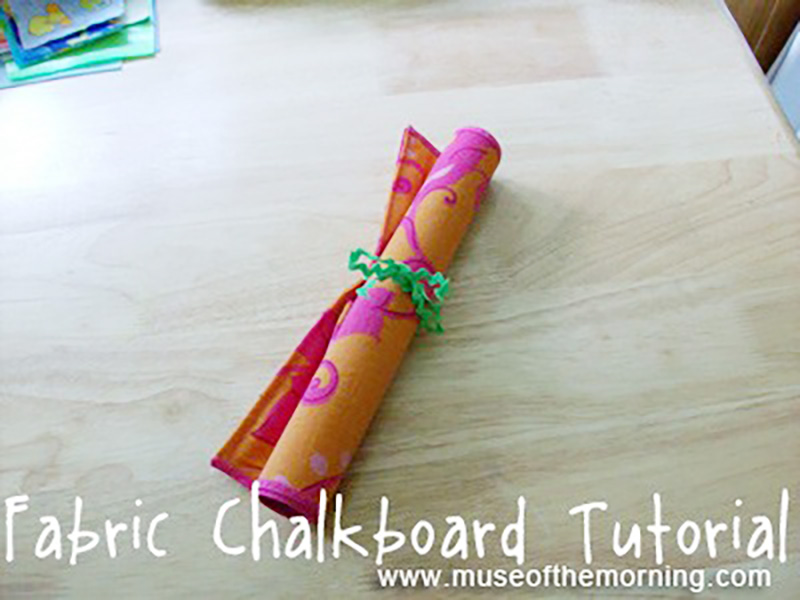 Fabric Chalkboard sewing tutorial from Muse of the Morning