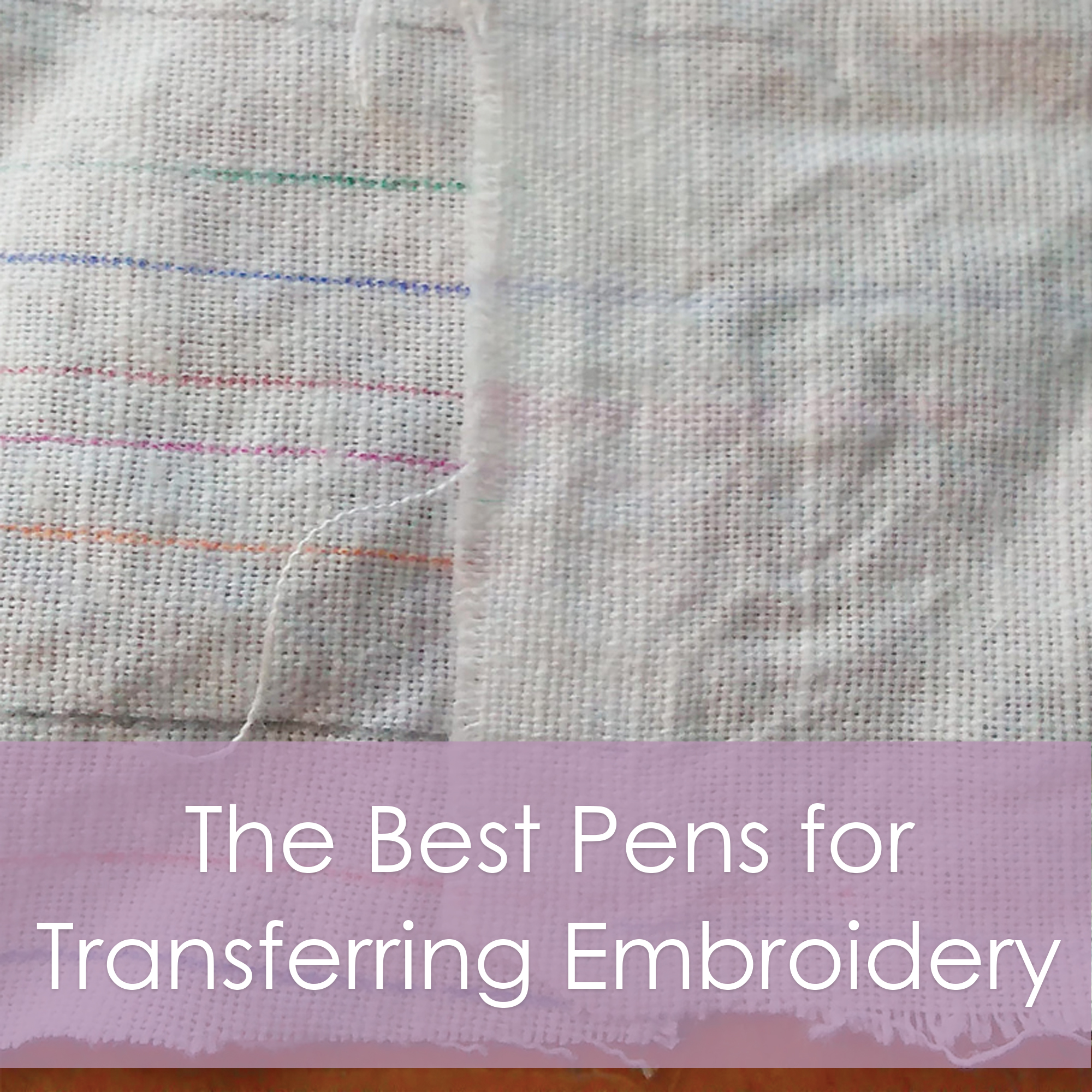 The best pens for transferring embroidery designs - a review from Muse of the Morning