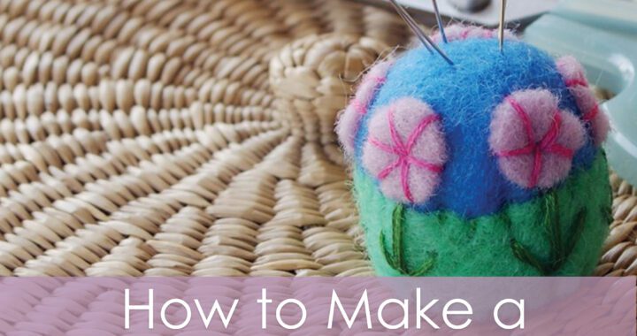 How to make a flower garden bottlecap pincushion - a tutorial from Muse of the Morning