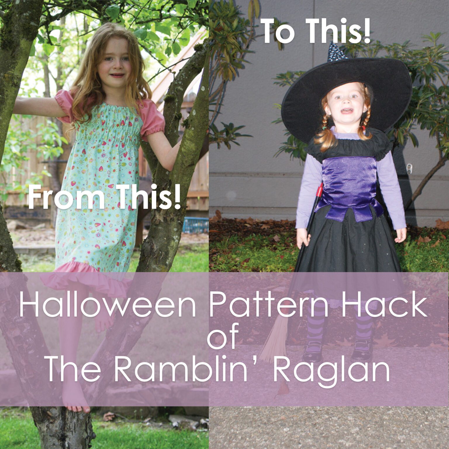 A Halloween Pattern Hack of the Ramblin' Raglan Sewing Pattern from Muse of the Morning