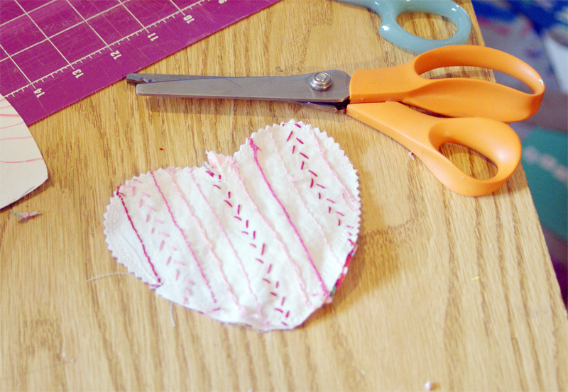 Embroidered Heart Ornament Tutorial from Muse of the Morning