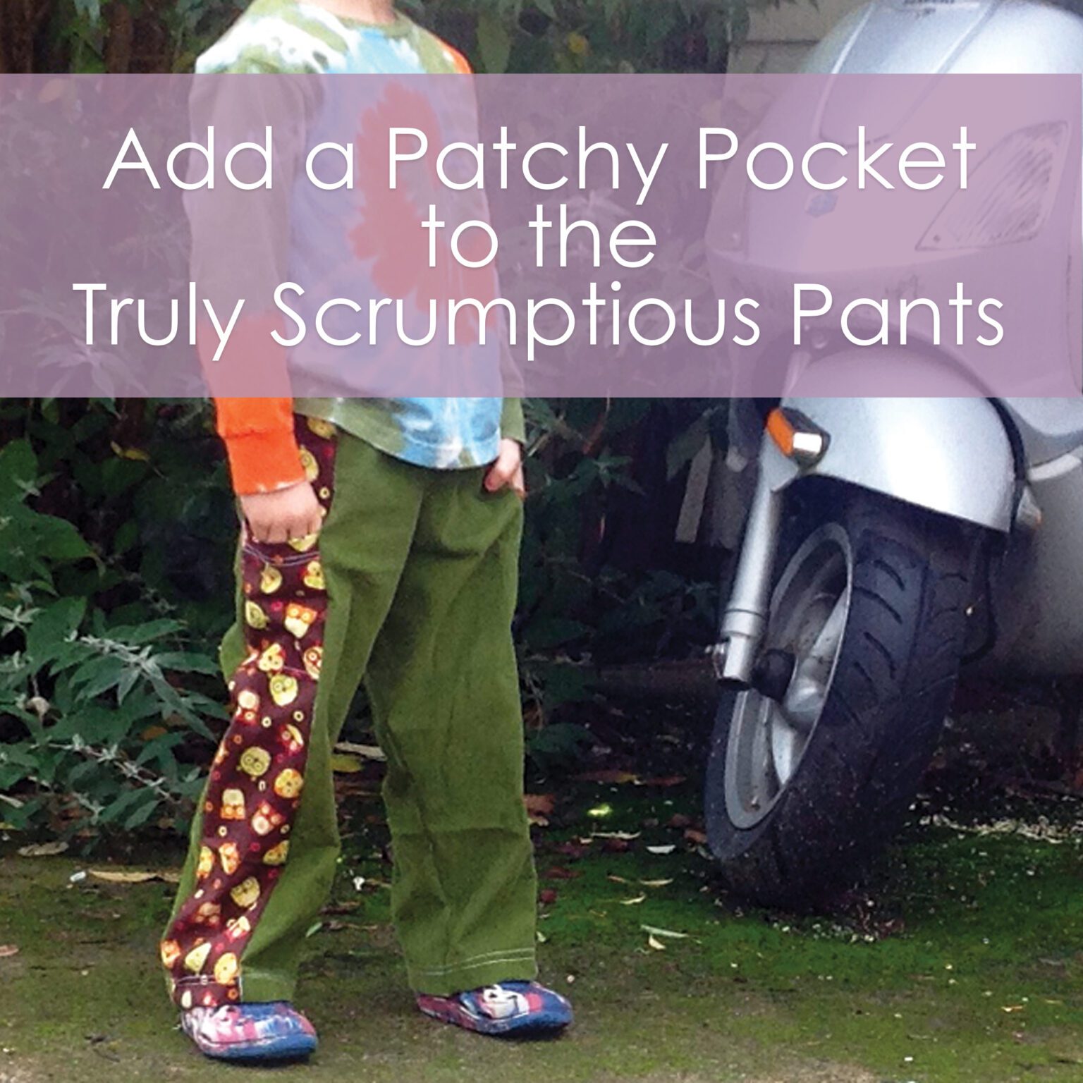 Add a pocket to the Truly Scrumptious Patchy Pants- a tutorial by Muse of the Morning